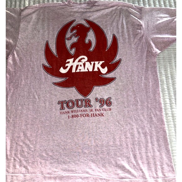 Vintage Hank Williams Jr. Wham Bam Tour 1996 Shirt 2XL Single Stitch - Picture 5 of 5